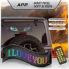 Bluetooth-Enabled LED Car Display: Soft, Flexible USB-Powered Screen for Window Advertising