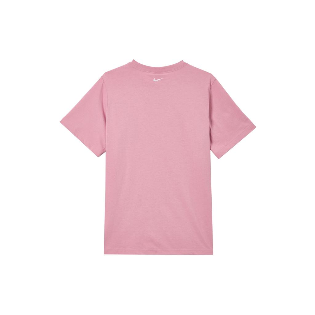 Nike Odzież sportowa Wygodna Retro Piłkarska Casualowa Koszulka z Krótkim Rękawem Kobiety Top Różowy IF0607668