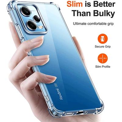 Trasparente Trasparente Airbag Antiurto Molle Del Silicone Copertura Della Cassa Del Telefono per Redmi A3 A3X 13C 12 12C Nota 12 12S 12 Pro + 5G 10s 11 11s 10A 10C POCO C65 X6
