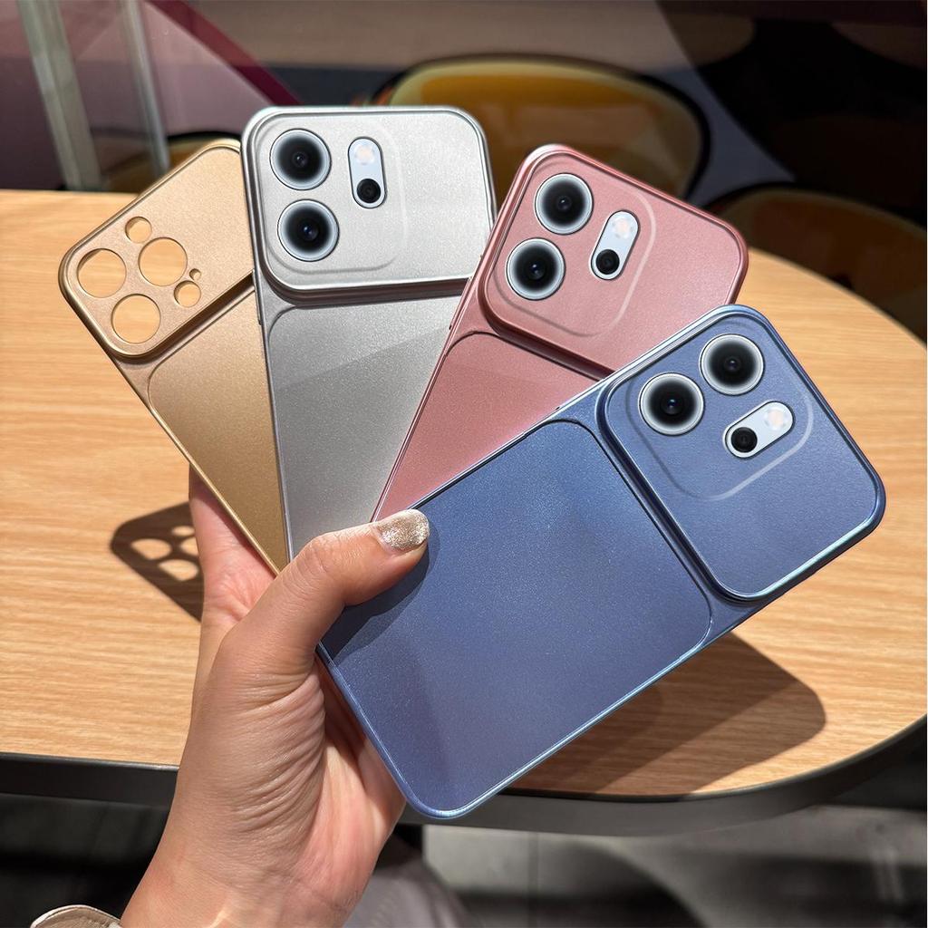 Ultra-Thin Matte Metallic Back Cover for OPPO Reno14 F 5G Heavy Duty Camera Protection Case