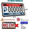 Aootf License Plate Protector- Clear Novelty Number Plate Cover With Silicone Car Tag Frame, Unbreakable Cover To Protect Front Or Back License Plate