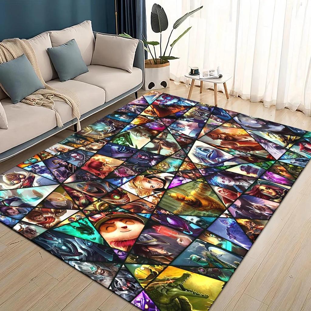 27 Style Jinx League of Legends LOL Cartoon Carpet Rug for Living Room Bedroom Home Sofa Decoration,Kids Play Non-slip Floor Mat