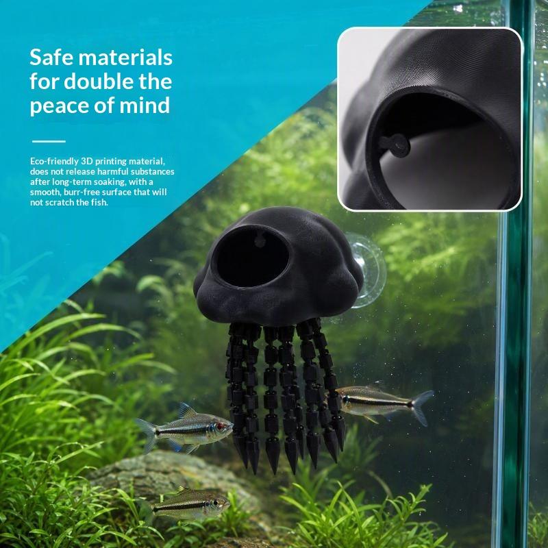 Aquarium Shrimp Resting Floating Cave Scratch Resistant Betta Hideout Lightweight Fish Tank Decor for Freshwater Tanks
