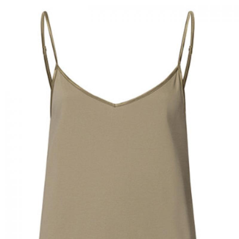 Hanro Vestido de Alcinha Algodão Seda 74813 Sálvia Prateada