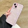 Cute Purple Pink Bow Soft Clear Case Protection for IPhone 15 14 13 12 11 14 Pro Max Soft Camera Protection Case for IPhone 15