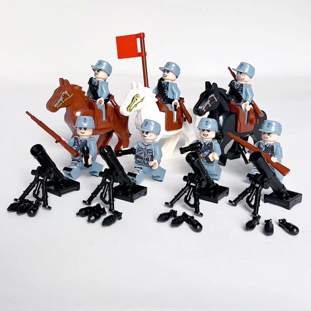 Military Doll Building Block Eighth Route Army Soldier Doll Puzzle Assembly Children'S Toys