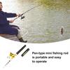 1M Pen Fishing Rod with Spinning Reel Heavy Duty Aluminum Alloy Mini Pocket Telescopic Short Fishing River Lake Reservoir