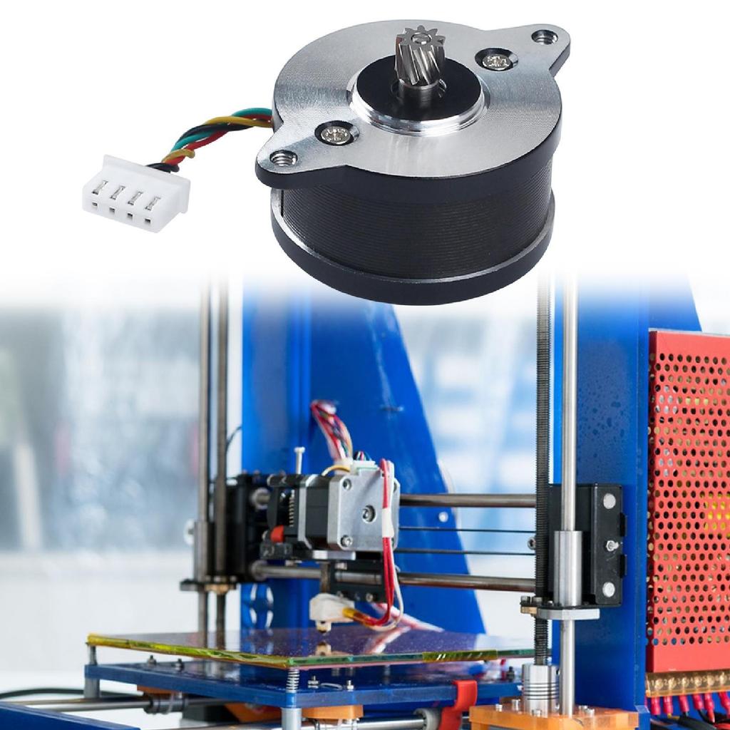 Extruder Motor Easy To Install Portable 3D Printer Parts Circular Stepper Replacement