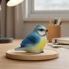 Harz-Vogelfigur Realistisches Design Kleine Finkenstatue Mini-Harzvogel Handbemalte Miniatur-Landschaftsdekoration für Heimwerker