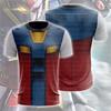 Anime Mobile Suit Gundam 3D Print Cosplay Boys Uniform Casual Loose Crew Neck Short Sleeve T-Shirt Summer Men's Streetwear Tops