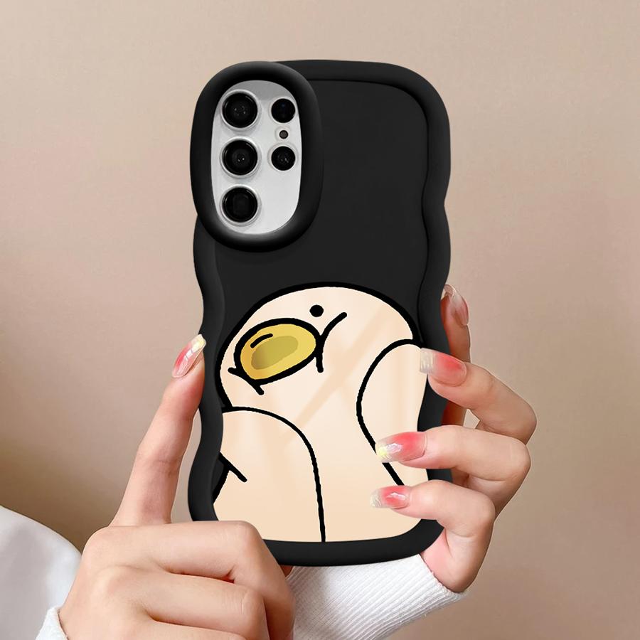 Cute Duck Case for Samsung Galaxy S20 FE S25 A26 S23 Plus A25 S22 Ultra S21 S24 Soft Phone Cover A54 A55 A36 A24 A34 A35