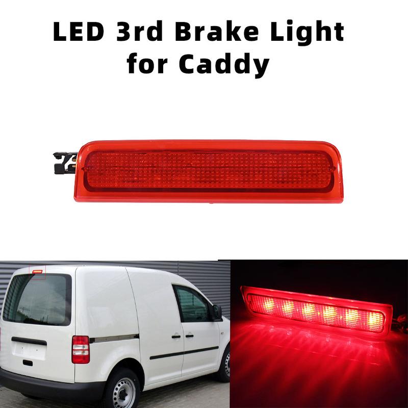 1pcs LED Rear Red Lens High Level Brake Light Tail Stop Lamp for VW Caddy 2003-2015 2K0945087C