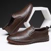 Leather shoes men's summer new casual men's shoes soft sole soft surface non-slip driving