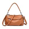 Retro Classic Multi-layer Large Capacity Single Shoulder Bag Summer Style Women's Crossbody Bag Simple and Versatile Texture Small Bag