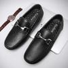 Penny Loafers Men Flats Handmade Luxury Designer Leather Casual Shoes Slip-on Driving Shoes Man Moccasins Boat Shoes Black/Brown