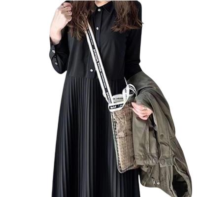 Camisa Manga Curta Longa Solta Longa Lisa Solta Casual [Grcemlvfe] Vestido Feminino, Manga, Vestido, Franzido, Evasê, Gola, Valoriza a Silhueta, Bonito, Verão,