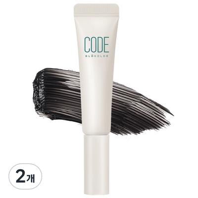Code Glocolor Fix-On Mascara Fixer, Translucent Black, 2 Pieces