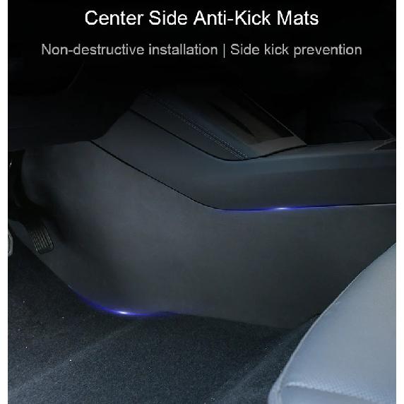 For Tesla Model 3 Highland 2024 Rear Seat Child Anti-Kick Board Anti Dirty Kickproof Mats Car Center Console Side Anti-Dirt Mats