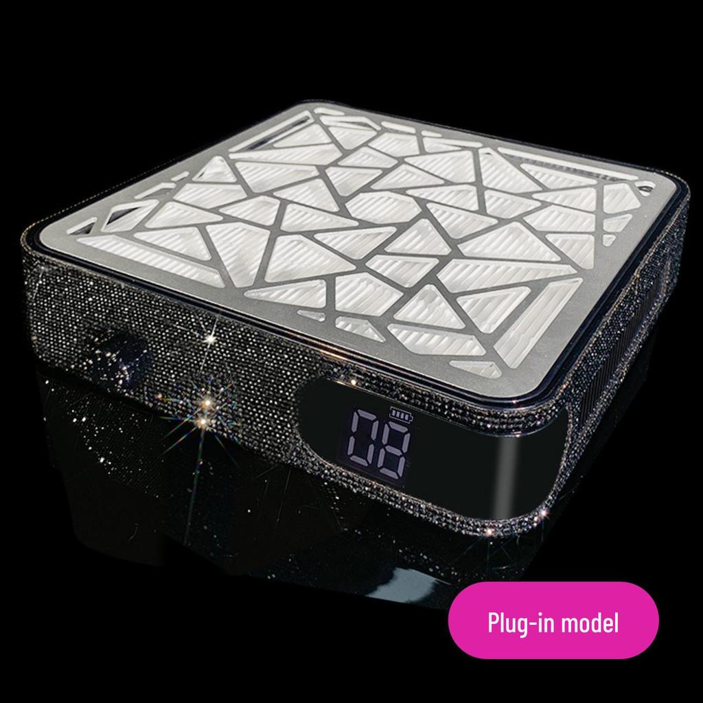 High-Suction Rechargeable Rhinestone Nail Dust Collector and Polishing Machine