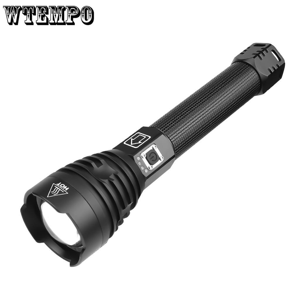 XHP90 Strong Light Flashlight USB Charging Outdoor Waterproof Electric Quantity Display High-power LED Flashlight