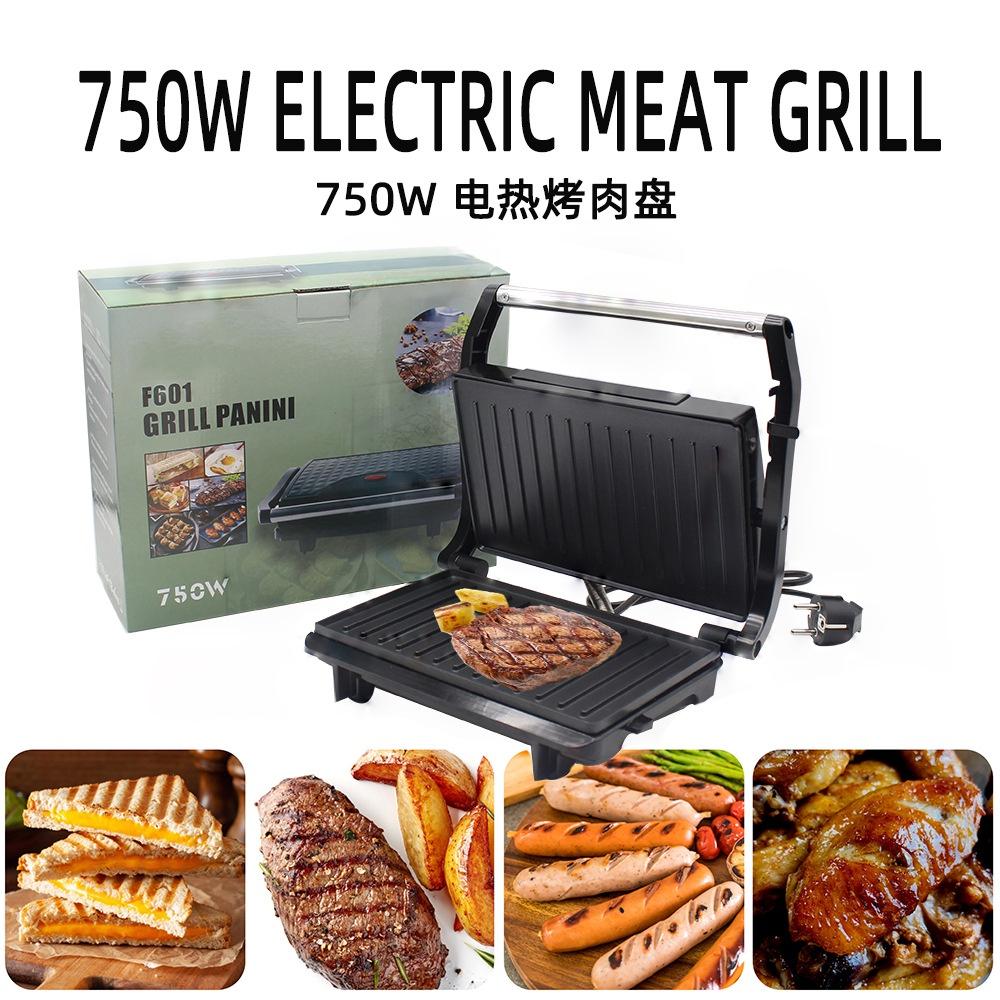 750W Hamburger Fried Egg Panini Electric Sandwich Maker Dual Non Stick Surface Grill Toaster Mini Steak Machine