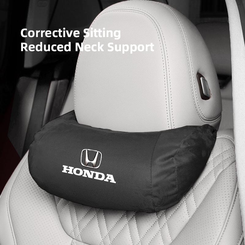 Car Neck Support Pillow Waist Pillow Auto Logo Seat Headrest For Honda Civic Accord Crosstour Spirior Odyssey Avancier UR-V CR-Z
