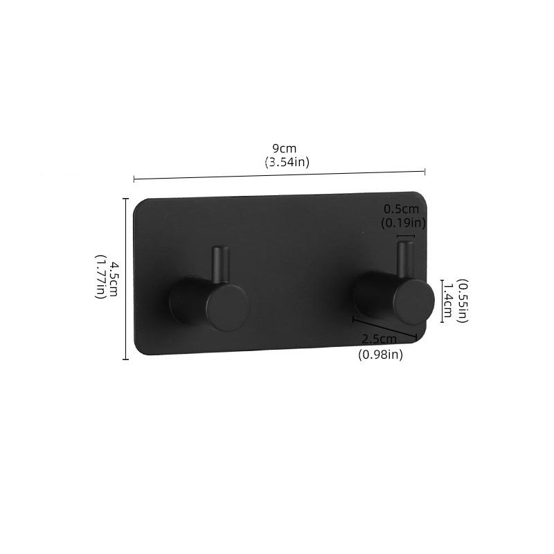 Stainless Steel Self Adhesive Hooks Sticky Wall Door Hook Robe Tea Towel Rustproof Towel Rack, Clothes Coat Hanger