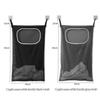 Fabric Hanging Storage Bag Hanging Laundry Holder Practical Clothing Organizer Bag  Bathroom Use