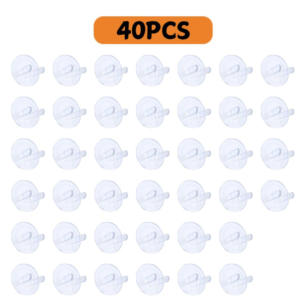 10/20/30/40/50pcs Outlet Covers Baby Proofing Safety Child Secure Electric Plug Protectors with Hidden Handle Square Socket