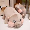 30/38CM Hipopotam Drăguț Gras cu Picioare Scurte Jucărie de Pluș Pluș Moale Hipopotam Kawaii Animal de Pluș Păpușă Decor Cameră Cadou Ziua Copiilor