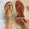 Women Slippers Minimalist Thong Shoes  Fashion Flat Sandals Summer Outdoor Beach Slippers Vacation Leisure Shoes Slides Women