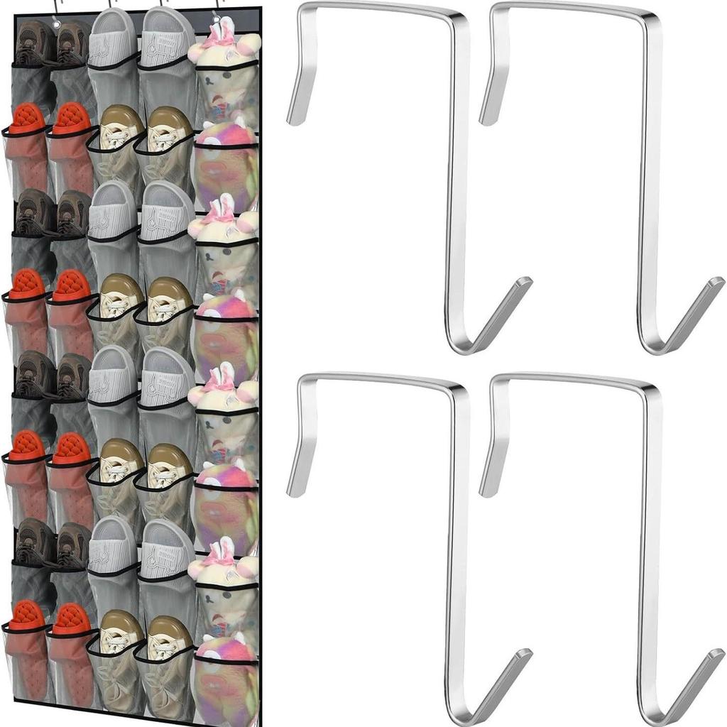 Kancalı 35 Bölmeli Kapı Üstü Ayakkabı Saklama Çantası