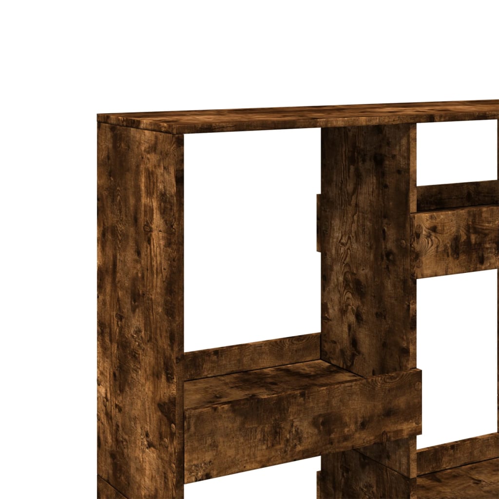 Room Divider Smoked Oak 100x33x135 cm Engineered Wood
