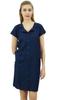 Bimba Womens Aqua Blue Long Shirt Getting Ready Buttondown Night