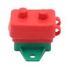 2PCS 30A Auto Resetting Circuit Breaker Red Protective Boot 6-28VDC Application Plastic Body With Fixed Wing Mounts