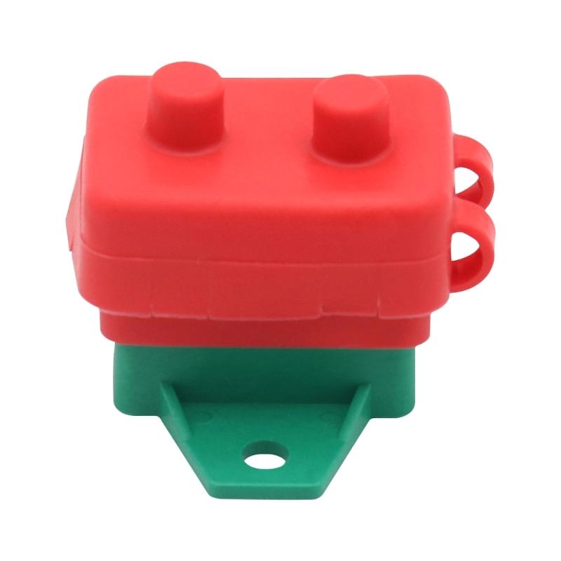2PCS 30A Auto Resetting Circuit Breaker Red Protective Boot 6-28VDC Application Plastic Body With Fixed Wing Mounts