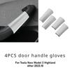 For Tesla Model Y Juniper/Model 3 Highland Door Handle Gloves Handle Protection Holster Leather Handlebar Grip Cover Accessories