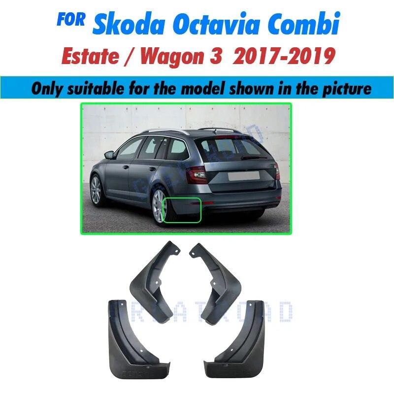 

4 шт. для Skoda Octavia 3 Combi Wagon Estate MK3 A7 5E 2017 2018 автомобильные брызговики брызговики Fender брызговики лоскут 2017-2019