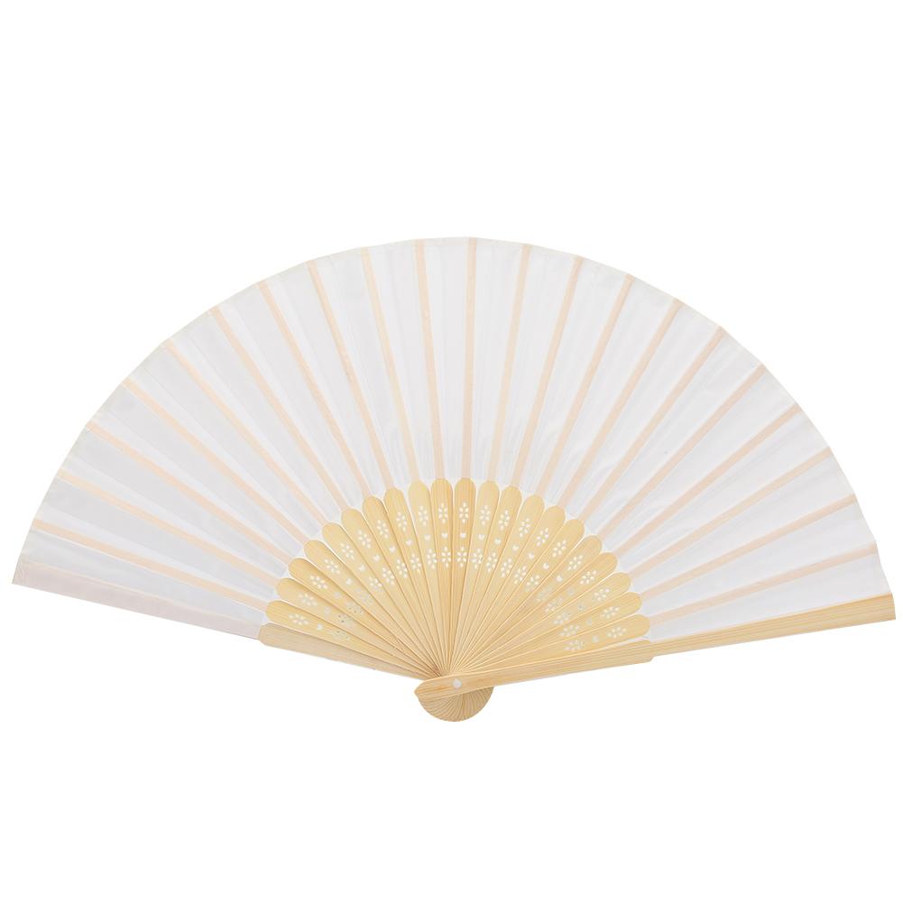 Luxurious Silk Folding Hand Fan In Laser Cut Gift Box Party Favors Wedding Gifts #1