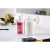 Cotton Pad Box 2 Round Compartments Transparent Acrylic Makeup Storage for Cotton Swab and Cotton Pads