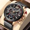 LIGE Herren Quarz Multifunktions Sport Chronograph Wasserdichte Uhr (LG8959)
