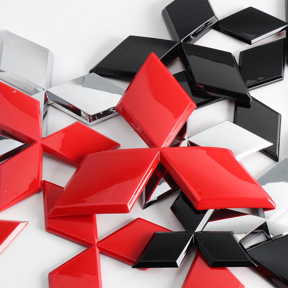 Auto Frontgrill Emblem Heckklappen-Plakette Aufkleber Auto Dekoration Zubehör Für Mitsubishi Lancer L200 Outlander Pajero Eclipse