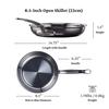 Meyer HTN-P22 22cm Stainless Steel Frying Pan with Titanium Coating, Induction Compatible, Made In Italy, "Hestan Nanobond