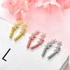 Women's Fashion Cute Stud Earrings Shiny Crystal Zirconia Copper Exquisite Female Charm Ear Piercing Accessories Jewelry Gifts