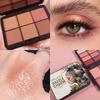 BSIMONE Makeup 18-Color Eyeshadow & Blush Palette Matte Shimmer Glitter Earth Tone Multi-Color Portable Eyeshadow Palette