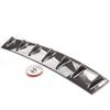 Car After ABS Plastic 7-Head Universal Black/Charcoal Grain 7 Fin Shark Fin Style Rear Bumper Lip Chassis Diffuser Spoiler