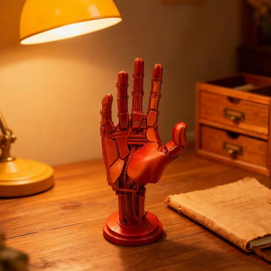 Yousheng 3D Printed Robotic Hand Statue Game Controller Stand Mechanical Hand Statue Gamepad Joystick Holder Support Rack Decoration