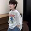 Boys Spring Summer Fashionable Pure Cotton Short Sleeve T Shirt Stylish Kids Top