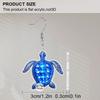 2D Flat Acrylic Blue Turtle Dangle Earrings, Suitable As A Holiday Gift for Women, Holiday Party Decorative Jewelry, Retro Hawaiian Marine Jewelry.