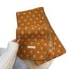 Wool Korean Double-sided Polka Dot Scarf Women's Autumn and Winter Warm Thickened Knitted Scarf Versatile Soft Waxy Student Couple
